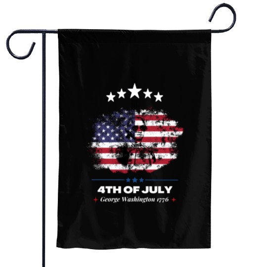 4th Of July Suck It England George Washington 1776 Garden Flags