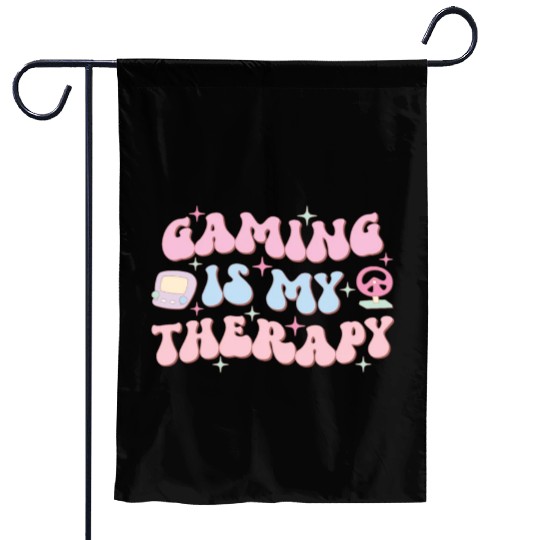 Gaming Is My Therapy, Happy Game Day Garden Flags