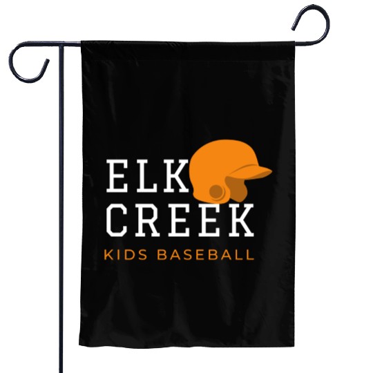 elk creek design - baseball Garden Flags