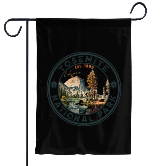Yosemite National Park Vintage Style Half Dome Garden Flags