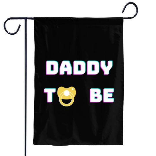 Daddy To Be green Garden Flags