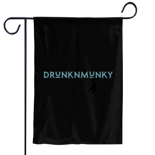 DESIGNdrunknmunky s drunk monkey Garden Flags