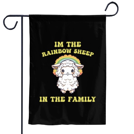 I'm The Rainbow Sheep Animal Lover LGBT Community Garden Flags