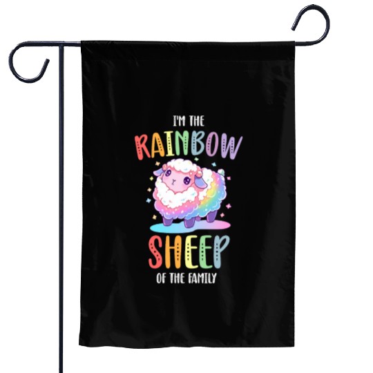 Rainbow Sheep LGBTQ Transgender Pride Community Garden Flags
