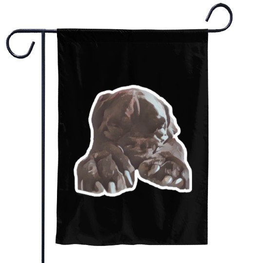 Cane corso in its natural sleeping environment Garden Flags