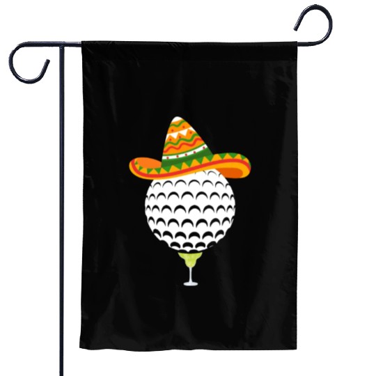 Margarita Golf Ball Mexican Sombrero Garden Flags
