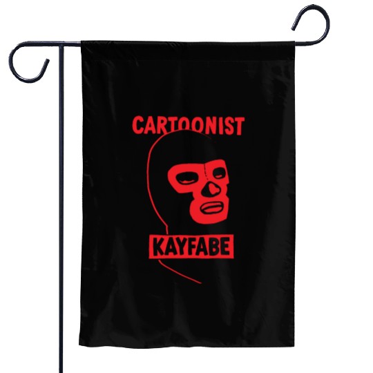 Cartoonist Kayfabe Wrestling Mask Garden Flags