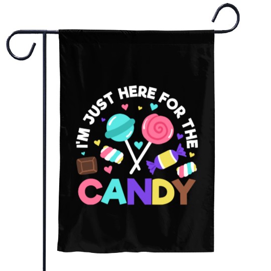 Halloween Candy Trick or Treat Party quote Garden Flags