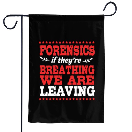 Crime Detective Investigator Forensic Science Garden Flags