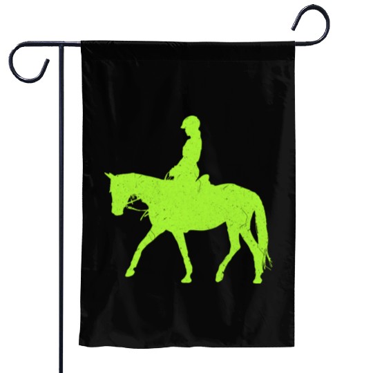 Equestrian Green Lizard Garden Flags
