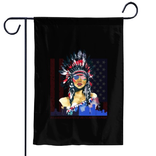 All American Mom 4th Of July Us Patriotic Pride Garden Flags