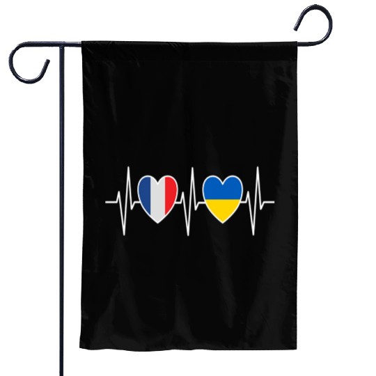 France T ShirtFrance And Ukraine Garden Flags