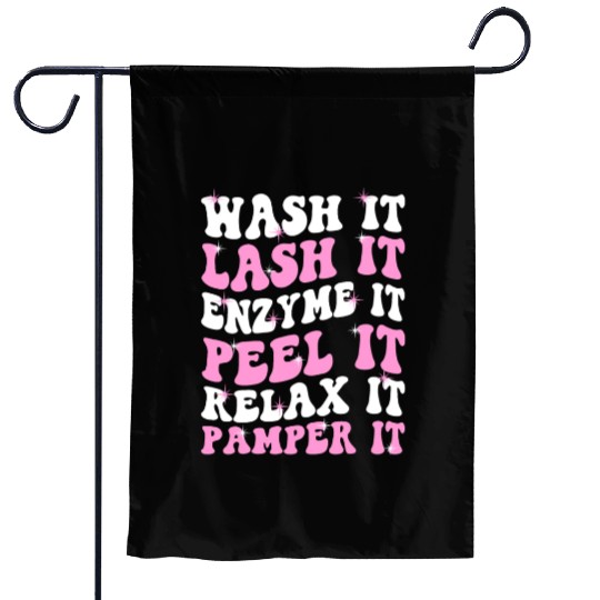 Cute Licensed Esthetician Skincare Garden Flags