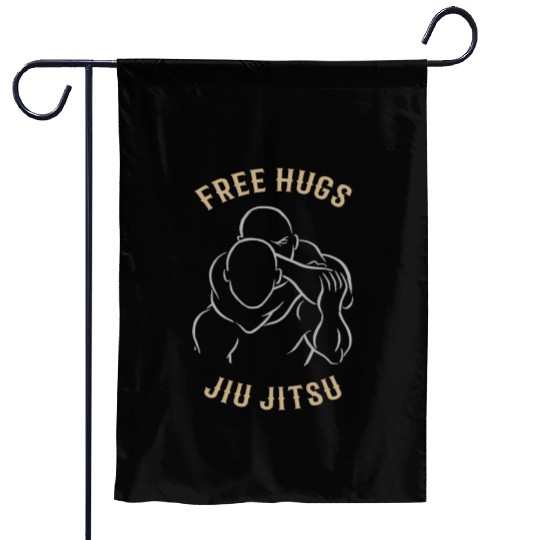 Jiu Jitsu Free Hugs Jujitsu Bjj Mma Garden Flags