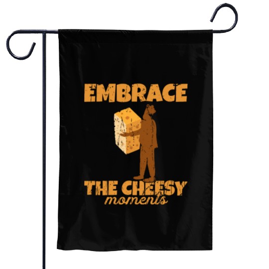 Embrace the cheesy moments - Cheese Garden Flags