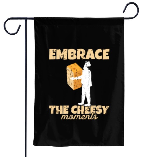 Embrace the cheesy moments - Cheese Garden Flags