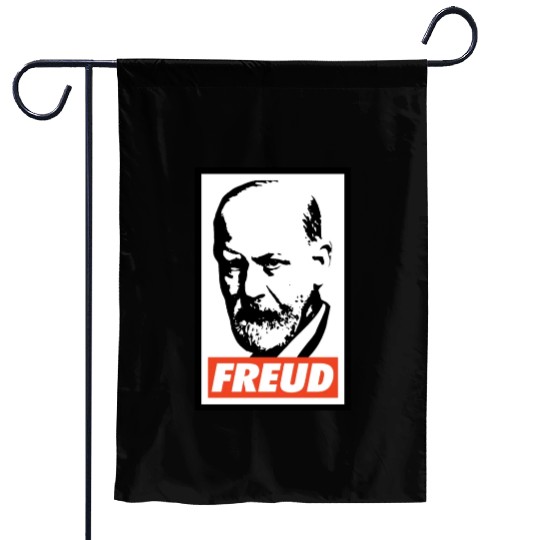 Sigmund Freud Garden Flags