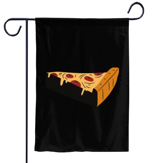 Triangle 3d Pizza Slice Garden Flags