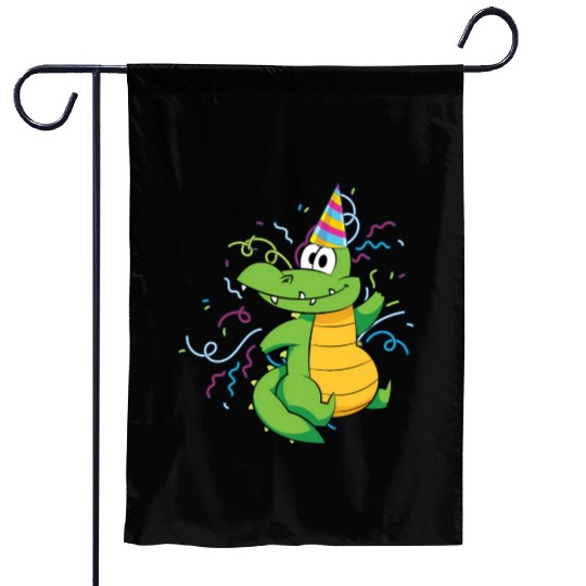 Alligator Party Reptile Animal Crocodile Garden Flags