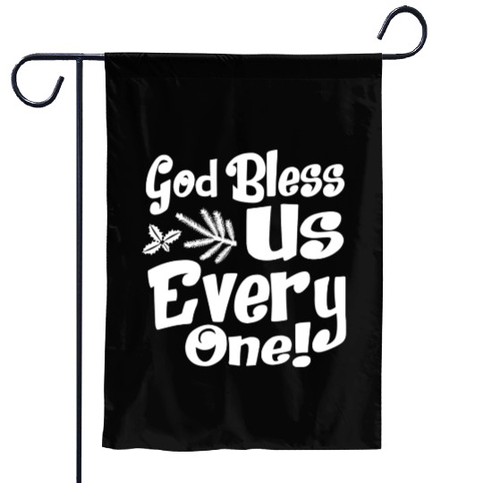 A Christmas Carol Charles Dickens God Bless Us Garden Flags