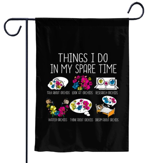 Orchid Plant Lover Houseplant Florist Gardening Garden Flags