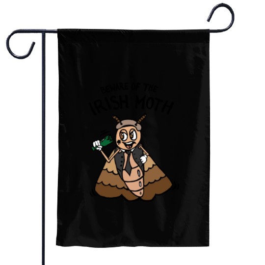 Beware Of The Irish Moth Mob Garden Flags