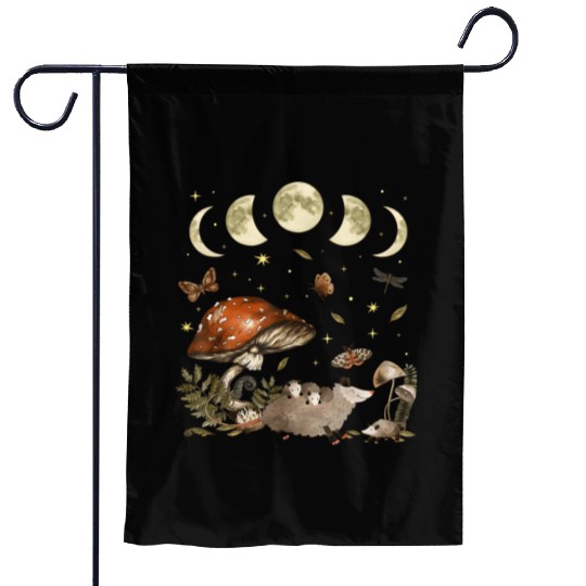 Possum Opossum Lover Owner Cottagecore Goblincore Garden Flags