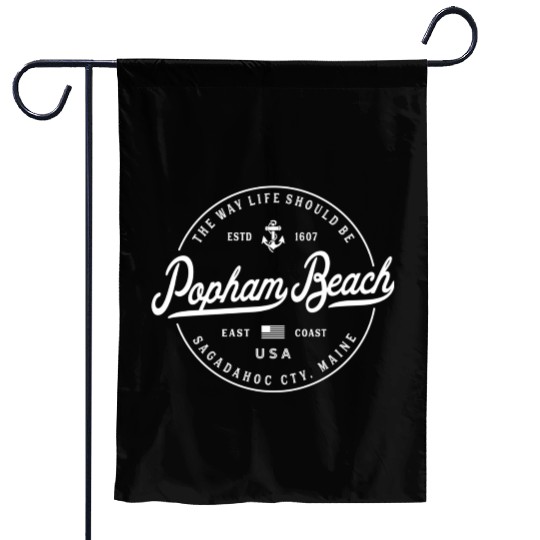 Nautical Anchor Popham Beach Maine Travel Vacation Garden Flags