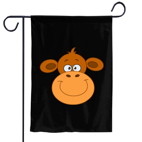 Monkey Face Garden Flags