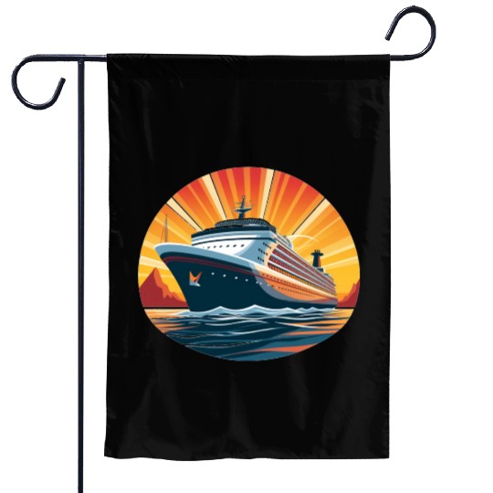 Cruise Ship Family Vacation, cruise, travel Garden Flags