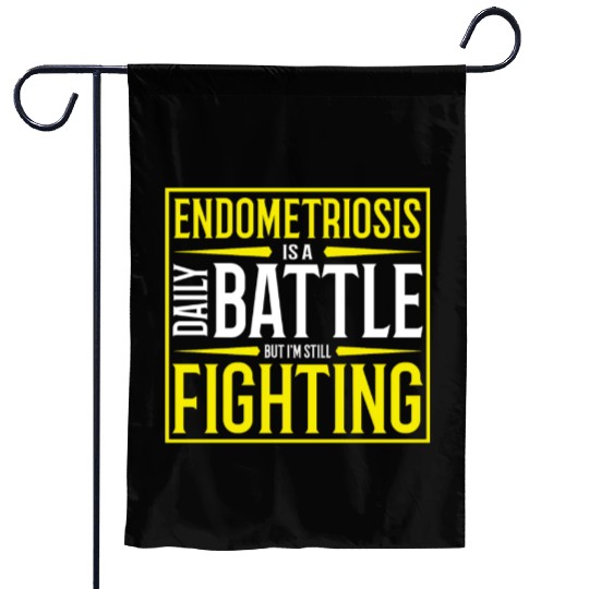 Endometriosis Is A Daily Battle Yellow Ribbon Garden Flags