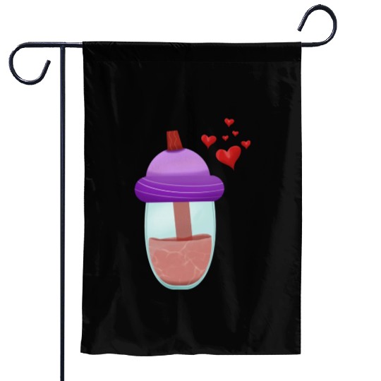 tea milk lover Garden Flags