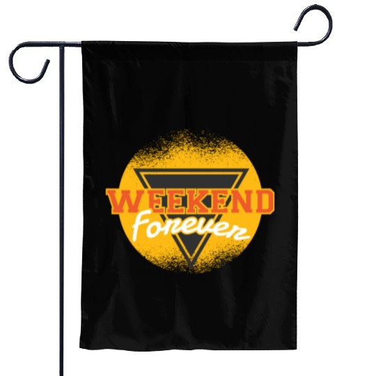 Retro Weekend Forever Garden Flags