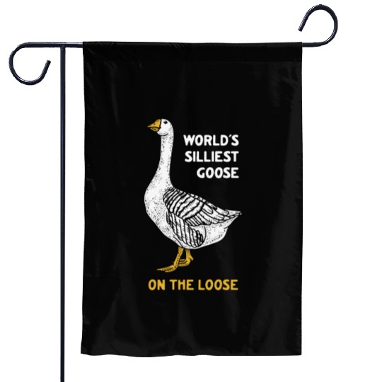 World s Silliest Goose Garden Flags