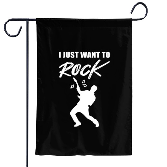 Just want Rock Band Member Gift Garden Flags