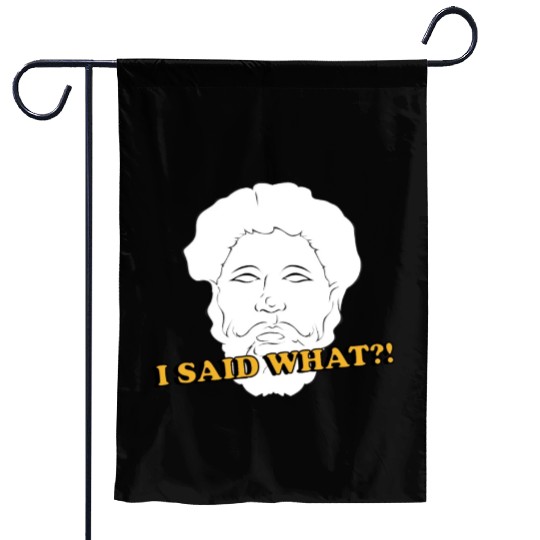 I Said What Philosophy Socrates Teacher Reading Garden Flags