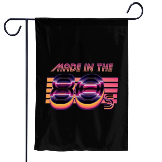 Retrowave Made In The 80s Garden Flags
