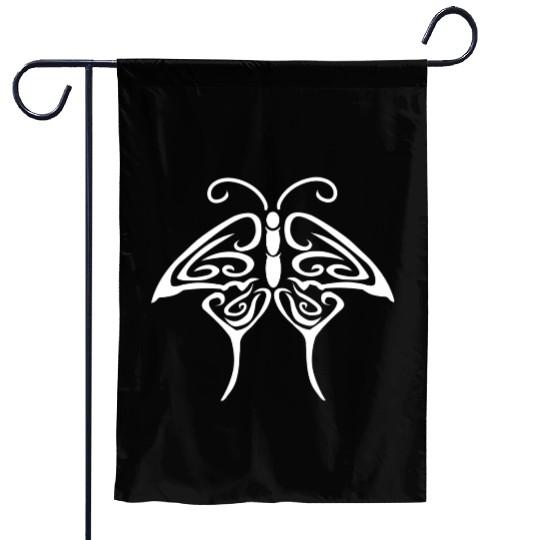 Tribal Butterfly Tattoo nostalgia Garden Flags