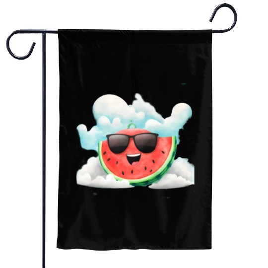 Cute Watermelon Party Summer Melon Fruit Garden Flags