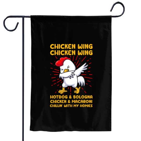 Chicken Wing Hotdog & Bologna & Macaroni Garden Flags