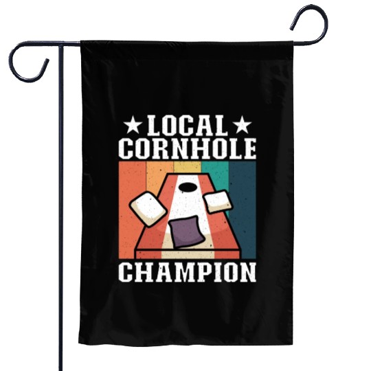 Local Cornhole Champion Bean Bag Lover Garden Flags