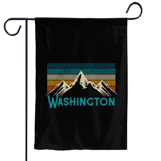 Washington Mountains Nature Hiking Garden Flags