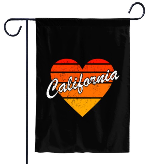 California Family Vacation 70S 80S Garden Flags