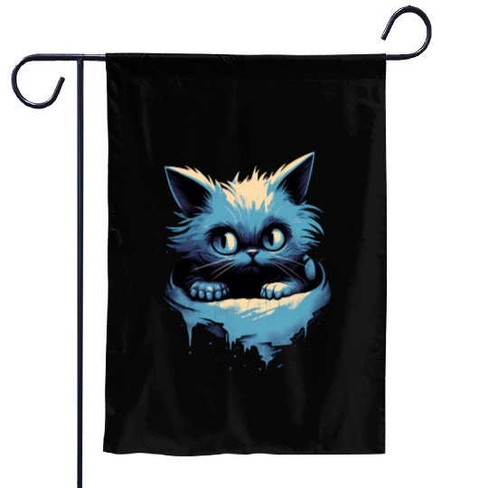 Mystic Kitten Fantasy Magical Cute Cat Gift Garden Flags