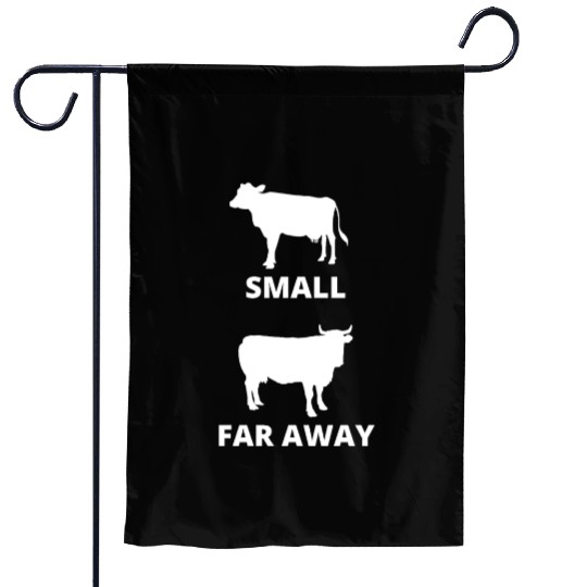 Small Cow Far Away Garden Flags Funny Father Ted Dougal