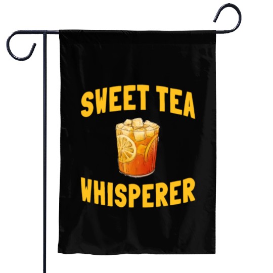 Funny Sweet Tea Whisperer Outfit Garden Flags