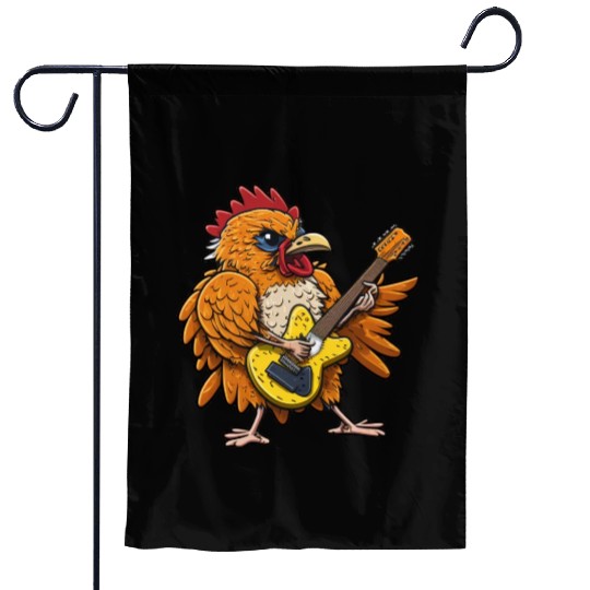 Groovy Cheese: Strumming to Cheesy Melodies Garden Flags