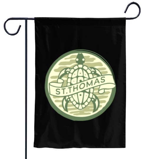Saint Thomas Turtle Garden Flags