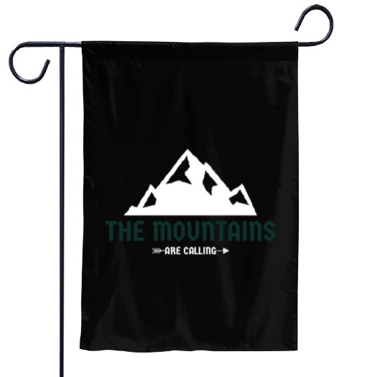 The Mountains Are Calling Garden Flags