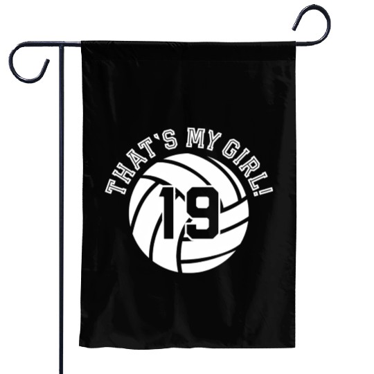 19 Volleyball Player That'S My Cheer Mom Dad Team Garden Flags